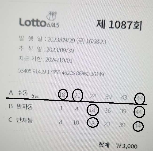 인터넷 로또 1087회 1(당첨인증).jpg