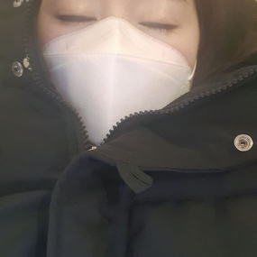 3차 추가백신 맞고 병원에서 휴식중