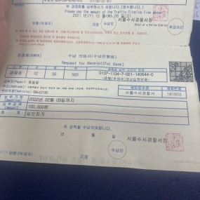 벌금 ㅠㅠ