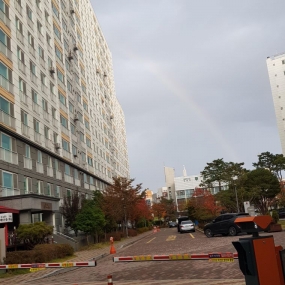 무지개가 기분좋게