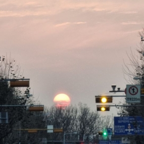 지는 해를 보며~~