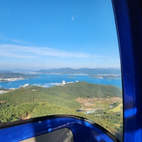 통영케이블카전망대 에서 대마도두 보이네요
